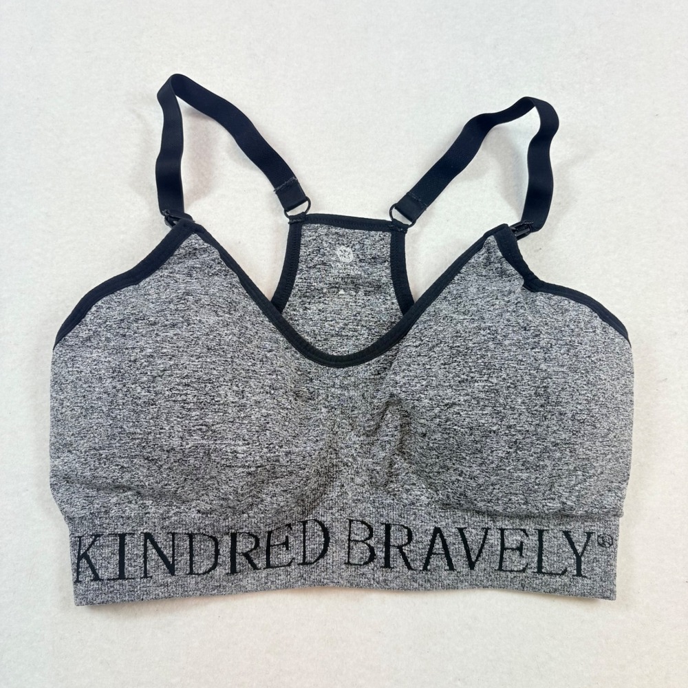 Kindred Bravely Nursing Bra Women S Petite Gray Breastfeeding Pumping Racerback